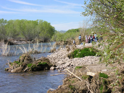 outsude on the river